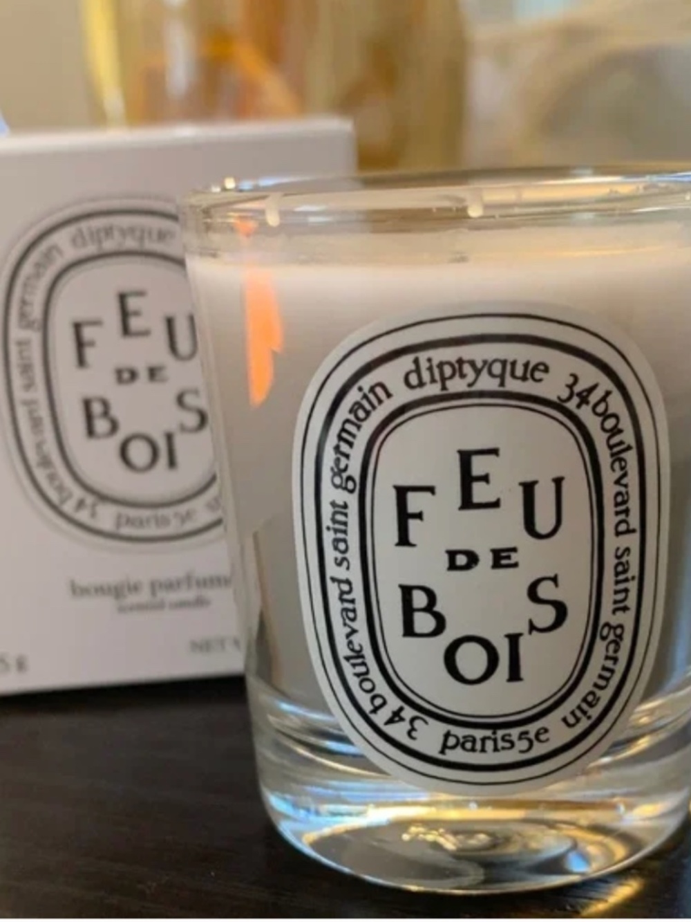 Diptyque Paris Feu de Bois (Wood Fire) Bougie Parfumee  Candle 35g